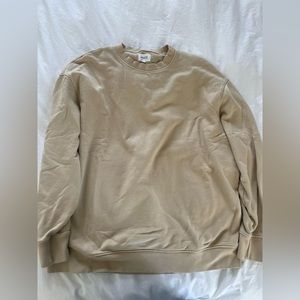 Mate the Label Organic Fleece Oversized Sweatshirt - CROISSANT